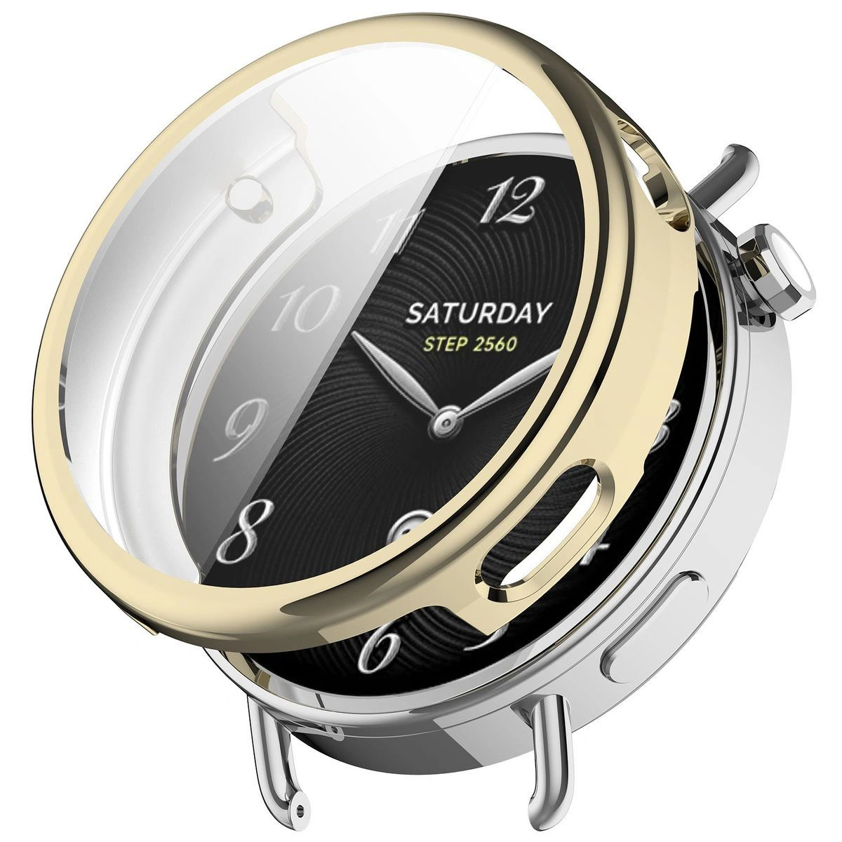 Plecki ze szkłem Bizon Case Watch Felipe dla Xiaomi Watch S4 41 mm
